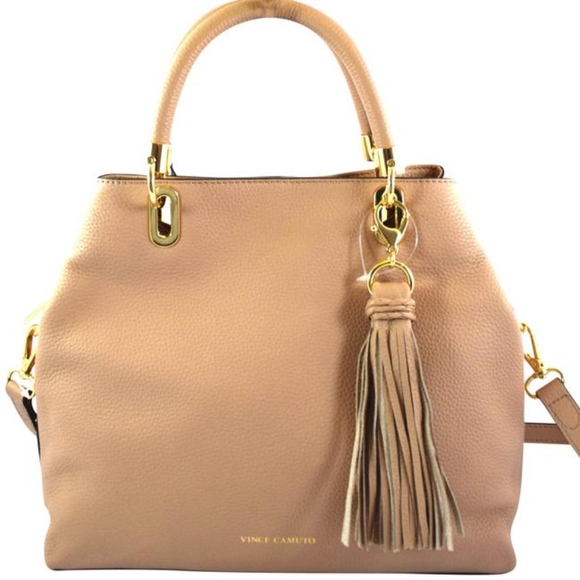 Vince Camuto Elva Almond Light Pink Satchel - Picture 3 of 14